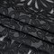 1 Yard Charcoal Black Floral Cotton Blend Burnout Jacquard Fabric
